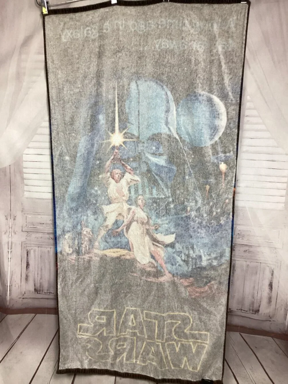 Vintage 70s Star Wars Beach Towel Original Star Wars “A New Hope”